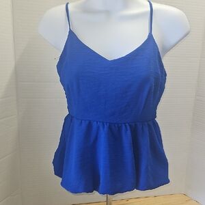 Monteau Vibrant Blue Women's Camisole, Small